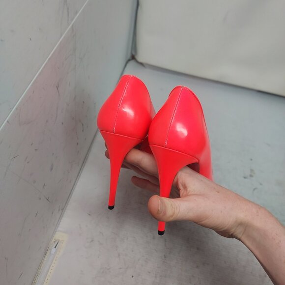 CHRISTIAN LOUBOUTIN Patent Fifille Fluo Rose Pink Pump Shoe - Picture 10 of 12